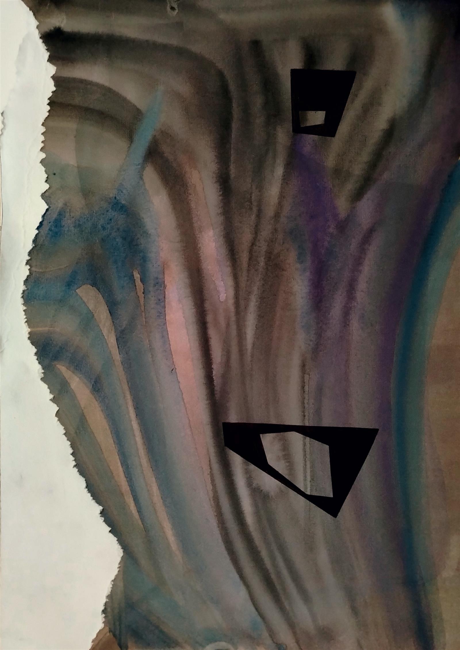 Salvare | 2026 | 42 x 29,7 | Acquerelli e biro nera su carta di cotone da 350 gr.